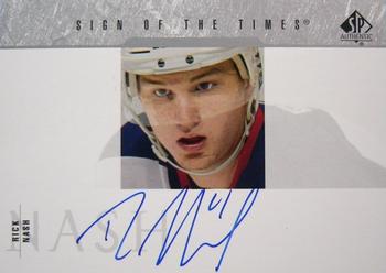 2003-04 SP Authentic - Sign of the Times #SOT-RN Rick Nash Front