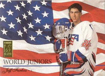 1995-96 Donruss Elite - World Juniors #35 Jeff Farkas Front