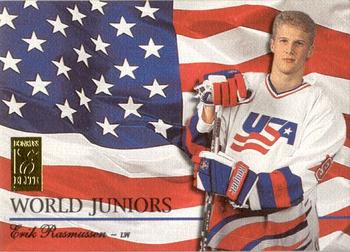 1995-96 Donruss Elite - World Juniors #39 Erik Rasmussen Front