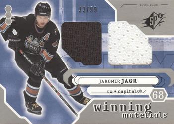 2003-04 SPx - Winning Materials #WM-JJ Jaromir Jagr Front