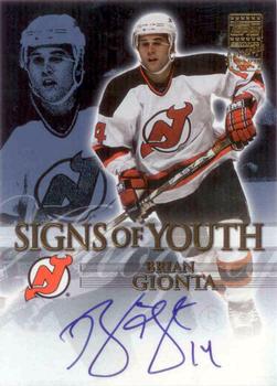 2003-04 Topps - Signs of Youth #SY-BG Brian Gionta Front