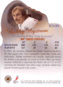2003-04 Topps - Stanley Cup Heroes #SCH-BN Bob Nystrom Back