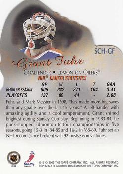 2003-04 Topps - Stanley Cup Heroes #SCH-GF Grant Fuhr Back