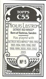 2003-04 Topps C55 - Minis #5 Nicklas Lidstrom Back