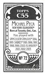 2003-04 Topps C55 - Minis #72 Michael Peca Back