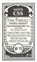 2003-04 Topps C55 - Minis #75 Yanic Perreault Back