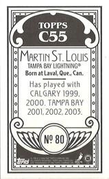2003-04 Topps C55 - Minis #80 Martin St. Louis Back