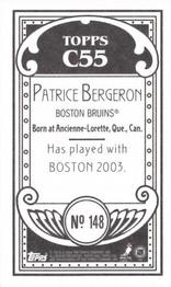 2003-04 Topps C55 - Minis #148 Patrice Bergeron Back