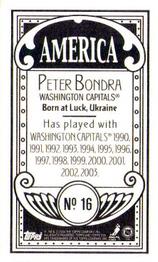 2003-04 Topps C55 - Minis America Back #16 Peter Bondra Back