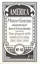 2003-04 Topps C55 - Minis America Back #40 Marian Gaborik Back