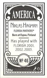 2003-04 Topps C55 - Minis America Back #46 Niklas Hagman Back