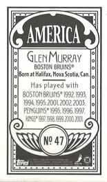 2003-04 Topps C55 - Minis America Back #47 Glen Murray Back
