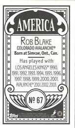 2003-04 Topps C55 - Minis America Back #67 Rob Blake Back