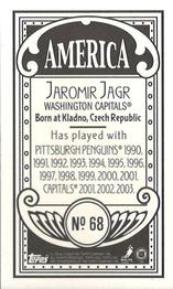 2003-04 Topps C55 - Minis America Back #68 Jaromir Jagr Back