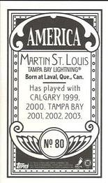 2003-04 Topps C55 - Minis America Back #80 Martin St. Louis Back