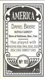 2003-04 Topps C55 - Minis America Back #105 Daniel Briere Back