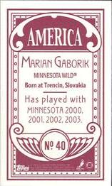 2003-04 Topps C55 - Minis Hat Trick Back #40b Marian Gaborik