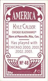 2003-04 Topps C55 - Minis America Back Red #48 Kyle Calder Back