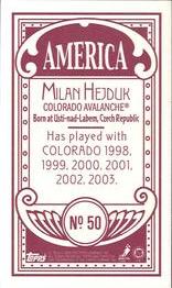 2003-04 Topps C55 - Minis America Back Red #50 Milan Hejduk Back