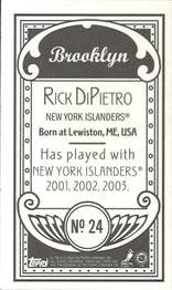 2003-04 Topps C55 - Minis Brooklyn Back #24 Rick DiPietro Back