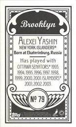 2003-04 Topps C55 - Minis Brooklyn Back #79 Alexei Yashin Back