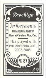 2003-04 Topps C55 - Minis Brooklyn Back #87 Jim Vandermeer Back