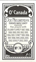 2003-04 Topps C55 - Minis O' Canada Back #74 Joe Nieuwendyk Back