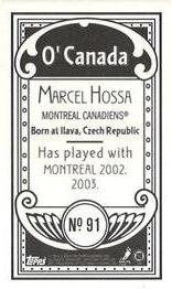 2003-04 Topps C55 - Minis O' Canada Back #91 Marcel Hossa Back