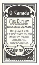 2003-04 Topps C55 - Minis O' Canada Back #106 Mike Dunham Back