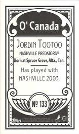 2003-04 Topps C55 - Minis O' Canada Back #133 Jordin Tootoo Back