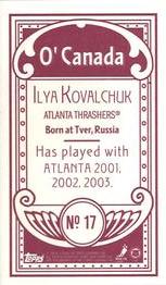 2003-04 Topps C55 - Minis O' Canada Back Red #17 Ilya Kovalchuk Back