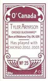 2003-04 Topps C55 - Minis O' Canada Back Red #25 Tyler Arnason Back