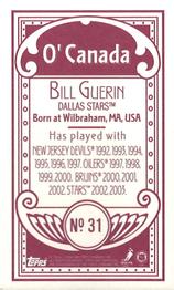2003-04 Topps C55 - Minis O' Canada Back Red #31 Bill Guerin Back