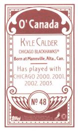 2003-04 Topps C55 - Minis O' Canada Back Red #48 Kyle Calder Back