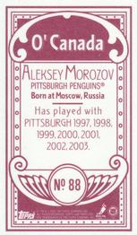 2003-04 Topps C55 - Minis O' Canada Back Red #88 Aleksey Morozov Back