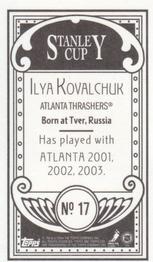 2003-04 Topps C55 - Minis Stanley Cup Back #17 Ilya Kovalchuk Back