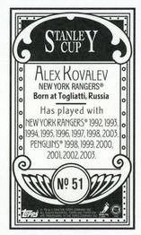 2003-04 Topps C55 - Minis Stanley Cup Back #51 Alex Kovalev Back
