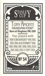 2003-04 Topps C55 - Minis Stanley Cup Back #54 Tony Amonte Back