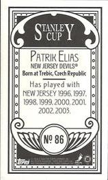 2003-04 Topps C55 - Minis Stanley Cup Back #86 Patrik Elias Back