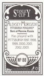 2003-04 Topps C55 - Minis Stanley Cup Back #88 Aleksey Morozov Back