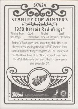 2003-04 Topps C55 - Stanley Cup Winners #SCW24 Detroit Red Wings Back