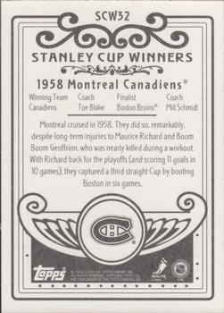 2003-04 Topps C55 - Stanley Cup Winners #SCW32 Montreal Canadiens Back