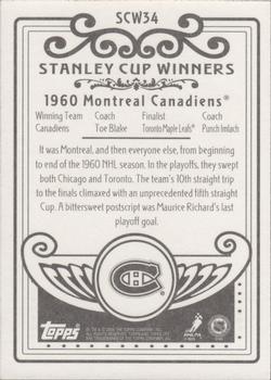 2003-04 Topps C55 - Stanley Cup Winners #SCW34 Montreal Canadiens Back