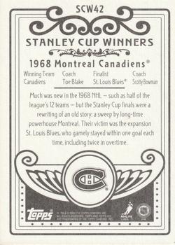 2003-04 Topps C55 - Stanley Cup Winners #SCW42 Montreal Canadiens Back