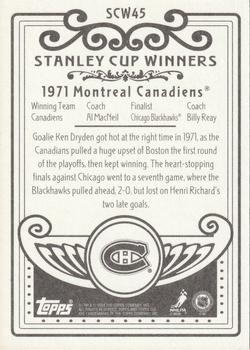 2003-04 Topps C55 - Stanley Cup Winners #SCW45 Montreal Canadiens Back