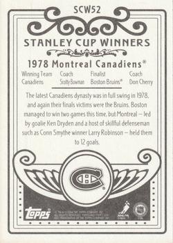 2003-04 Topps C55 - Stanley Cup Winners #SCW52 Montreal Canadiens Back