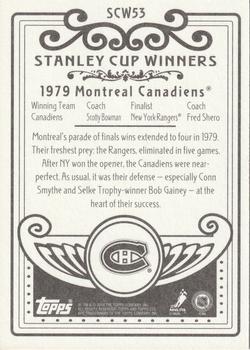 2003-04 Topps C55 - Stanley Cup Winners #SCW53 Montreal Canadiens Back