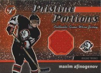 2003-04 Topps Pristine - Pristine Portions Jersey #PPJ-MA Maxim Afinogenov Front