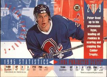 1995-96 Donruss - Rookie Team #2 Peter Forsberg Back