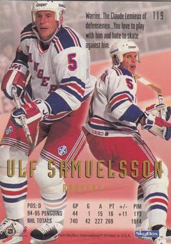 1995-96 SkyBox E-Motion #119 Ulf Samuelsson Back